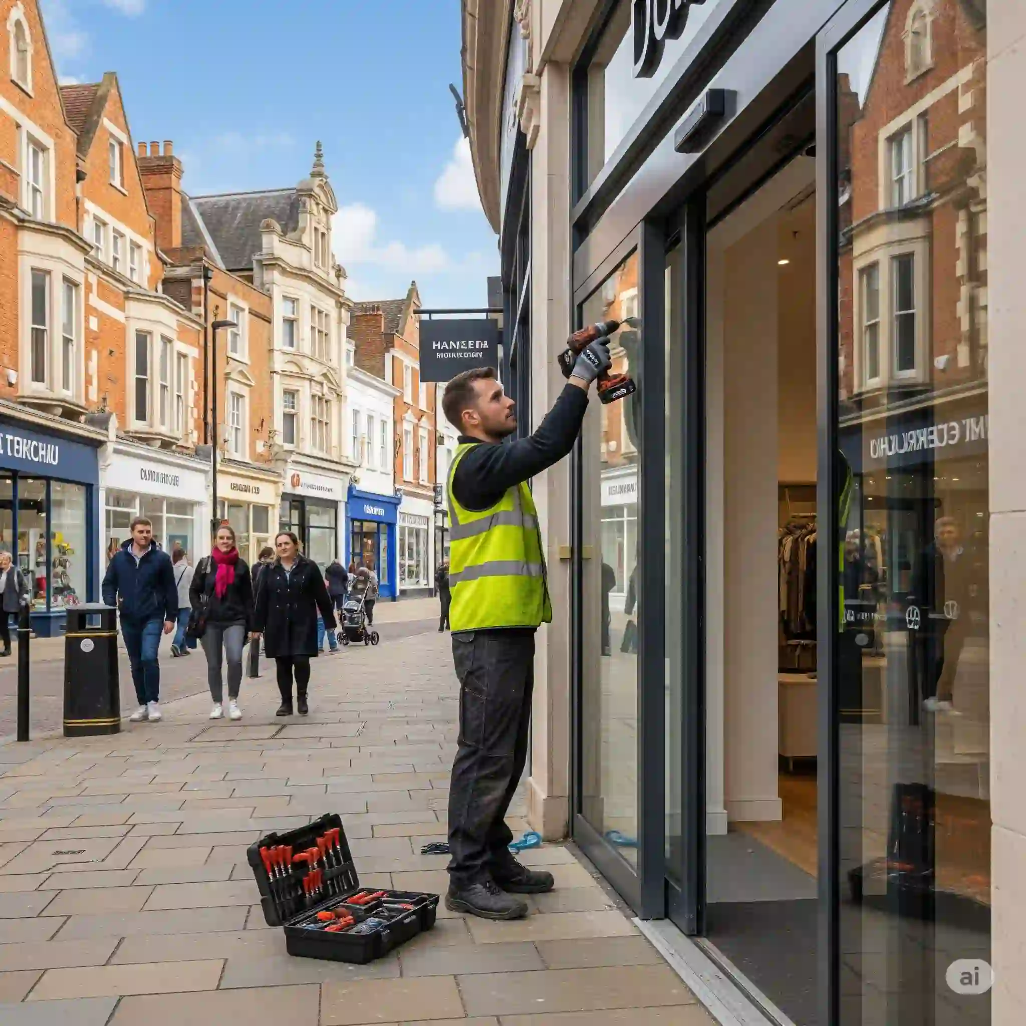 Automatic door repair service in London
